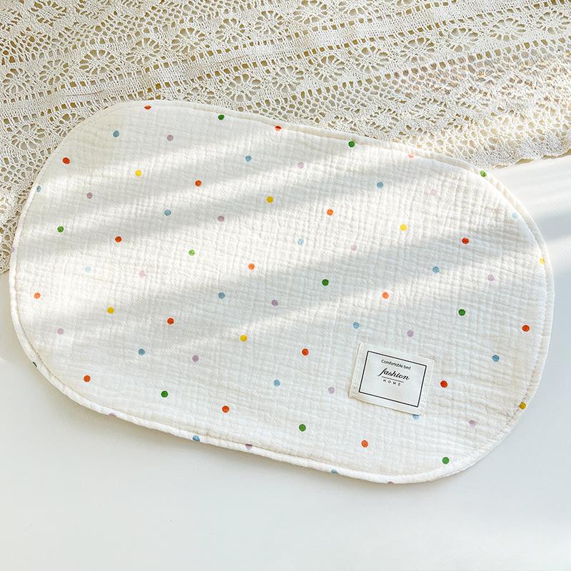 Подушка-облако от рвоты с молоком, удобная подушка для новорожденных, низкая плоская подушка для младенцев, восьмислойная марлевая подушка для детей