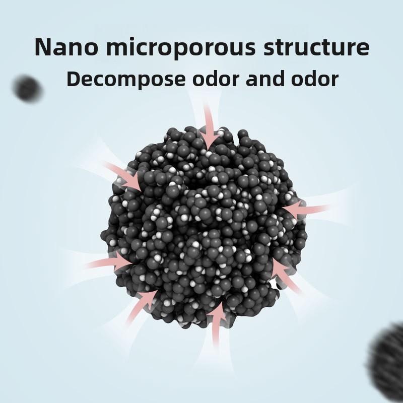 Бутылка дезодорирующих гранул для кошачьего наполнителя, компаньон для кошачьего наполнителя, дезодорирующие гранулы с активированным углем, дезодорирующие гранулы для кошачьего лотка