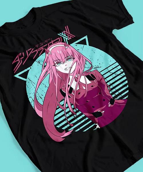 Zero Two Darling Унисексга AUnisexe Waifu Футболка Унисекс 4