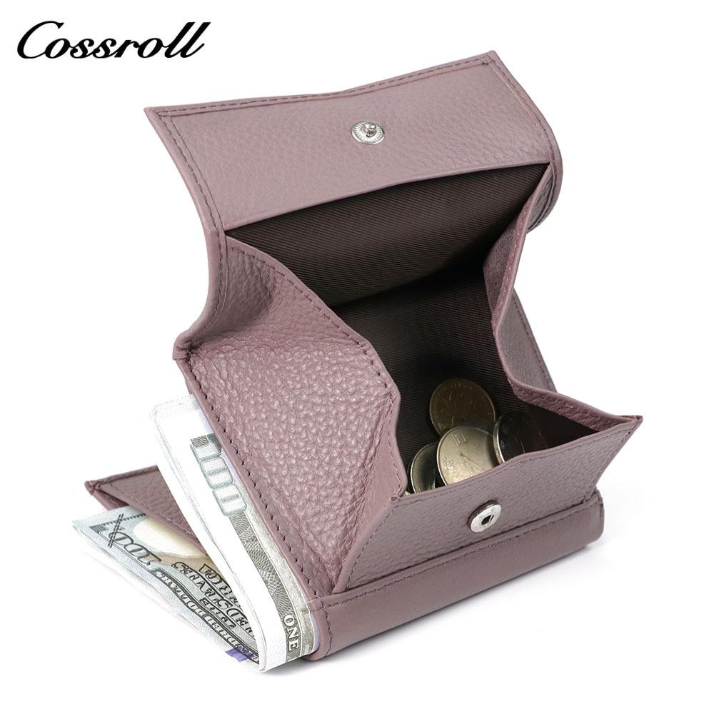 Женский кошелек и монетница из натуральной кожи