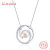 Линдон Стерлингового Серебра 925 Классическое Женское Ожерелье Кулон Циркон Модный Подарок