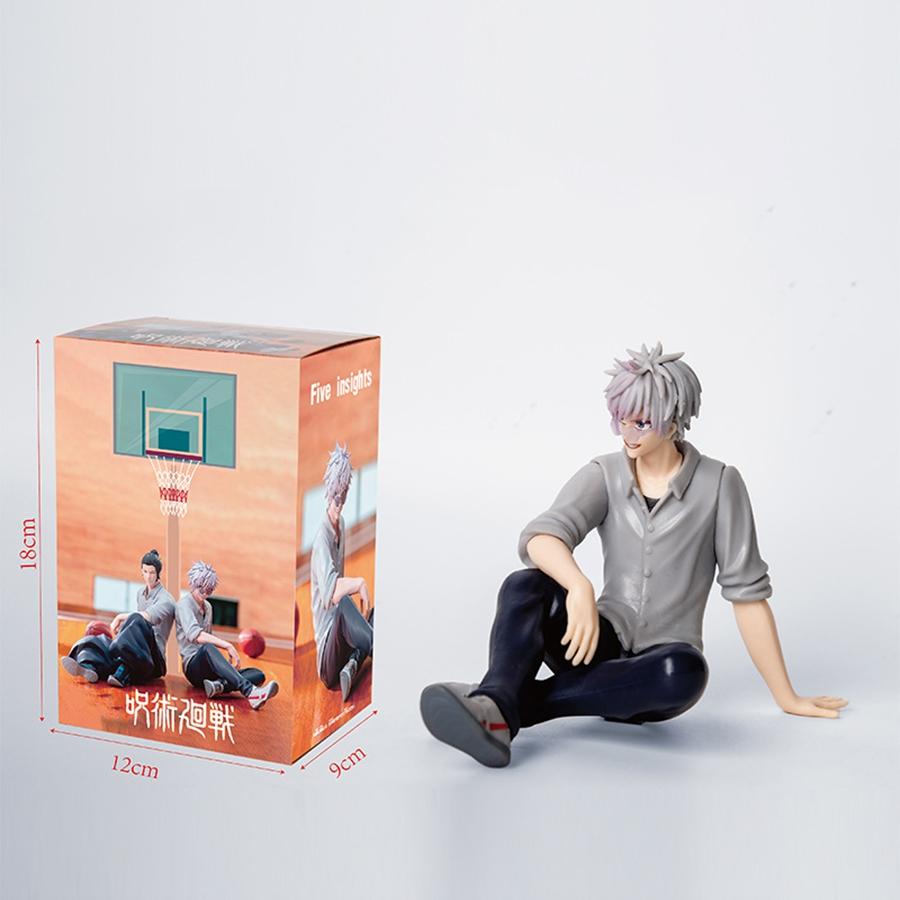 11cm Jujutsu Kaisen Anime Figure Sitting Gojou Satoru Action Figure Handsome Geto Suguru Figurine PVC Collection Model Doll Toys