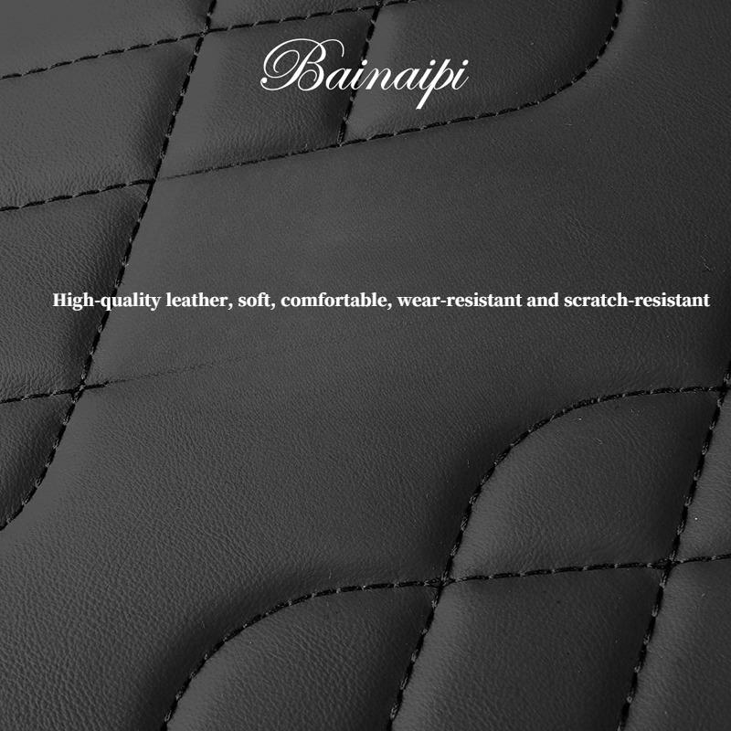 1 шт. 5D Полное покрытие Премиум Кожаные Чехлы на Автосиденья для Передних Сидений - Удобные и Износостойкие, Универсальная Посадка для Передних Сидений