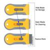 With 5pcs Replaceable Blades Cleaning Tools Spatula Glue Removing Razor Car Sticker Remover Scraper