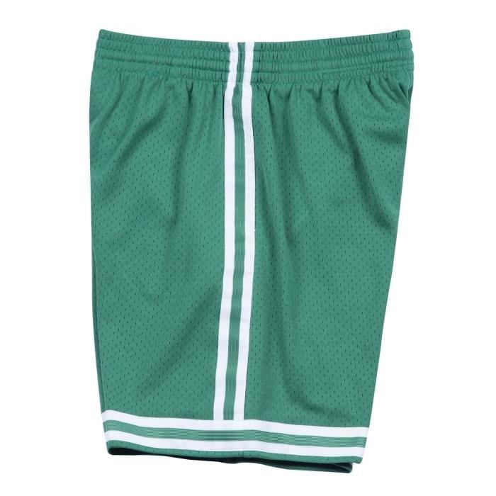 Short de basketball - m&amp;n - boston celtics road 1985-86 - blanc - homme - respirant