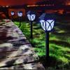 Solar Square Light LED Square Plastic Lawn Light Outdoor Waterproof Garden Light Solar Square Light