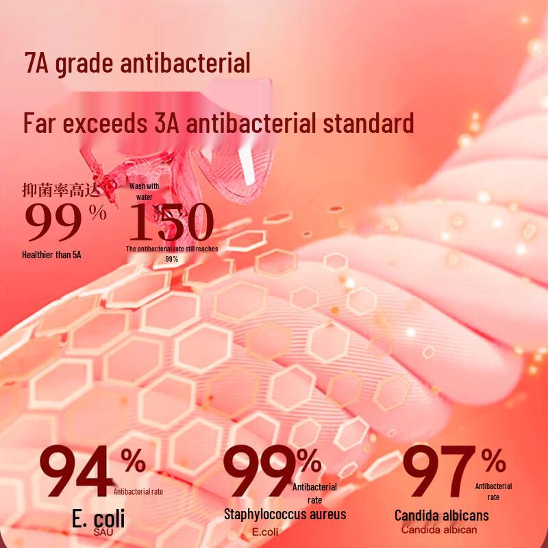 Langsha Women's Mid-Waist Festive Red Cotton Briefs