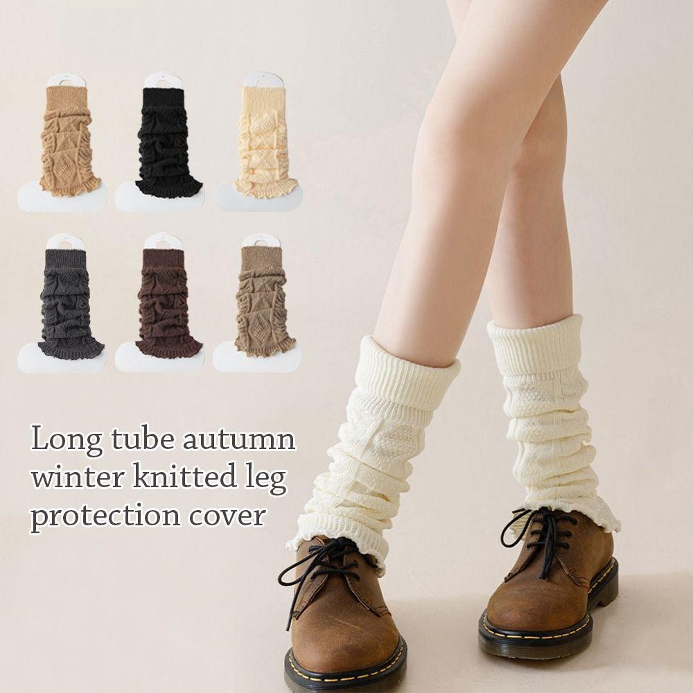 Cute Sweet Lolitas Knitted Socks Knitting Warm Foot Cover Fashion Boot Socks Autumn Winter
