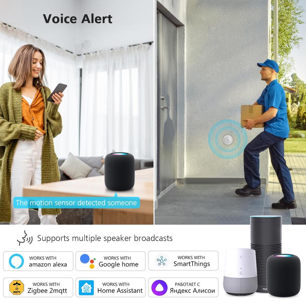 Умный Zigbee PIR Датчик Движения Выключатель Корпус Инфракрасный Детектор Датчики Охранной Сигнализации Работают С Alexa Google Home Tuya Шлюз APP