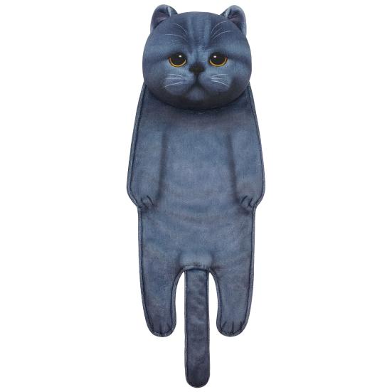 Hand Towel Adorable Cartoon Cat Shaped Towel Soft Absorbent Hanging Towel for House Kitchen Bathroom CDN