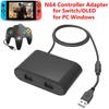 Адаптер контроллера N64 с поддержкой Turbo, беспроводной USB-адаптер, игровой контроллер, игровой конвертер-адаптер для NS Switch/OLED-модели, ПК, Windows