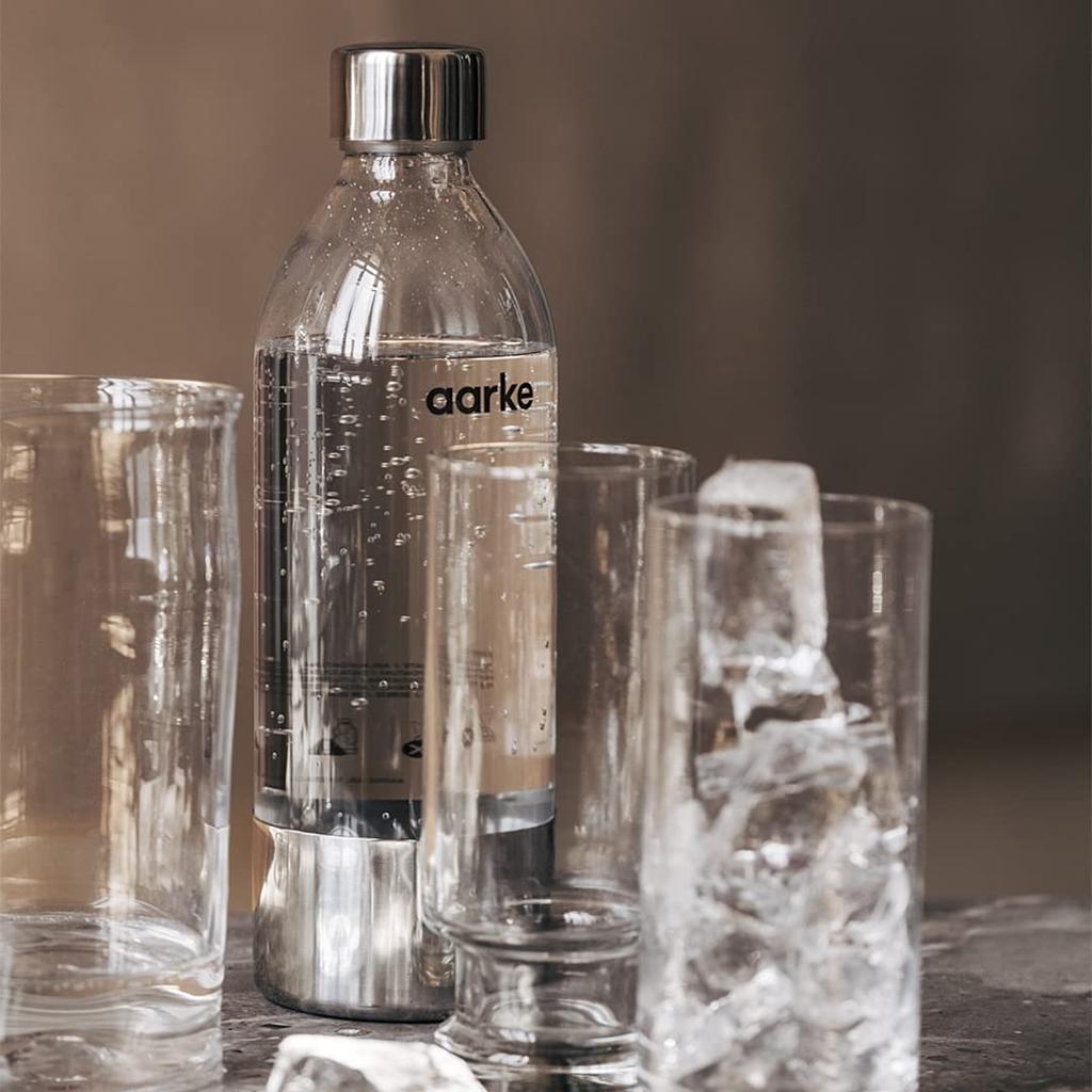 Aarke Carbonator Mini PET Bottle BPA Free PET Bottle Silver Stainless Steel (800мл) Прозрачный/Стальной