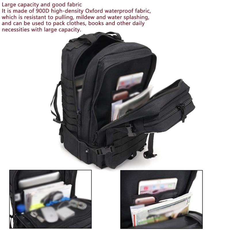 30L/50L Men's Tactical Backpack Molle 3P Assault Pack for Survival Hunting Trekking