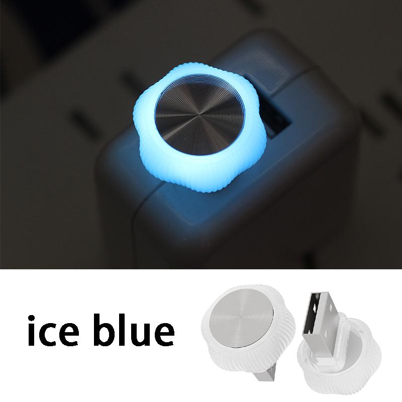 Новая USB-атмосферная подсветка для автомобиля, универсальная беспроводная светодиодная дыхательная подсветка для автомобиля, мини-декоративный разноцветный ночник в форме цветка