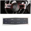 Для Ford Mustang 2010 2011 2012 Набор для ремонта кнопок рулевого колеса автомобиля Наклейка-декаль Исправить выцветшие некрасивые анти