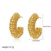 Exaggerated Irregular Metal Lava Textured Stainless Steel Open Bracelet Fashion Gold Plated Cuff Bracelet Vintage Women Jewelry