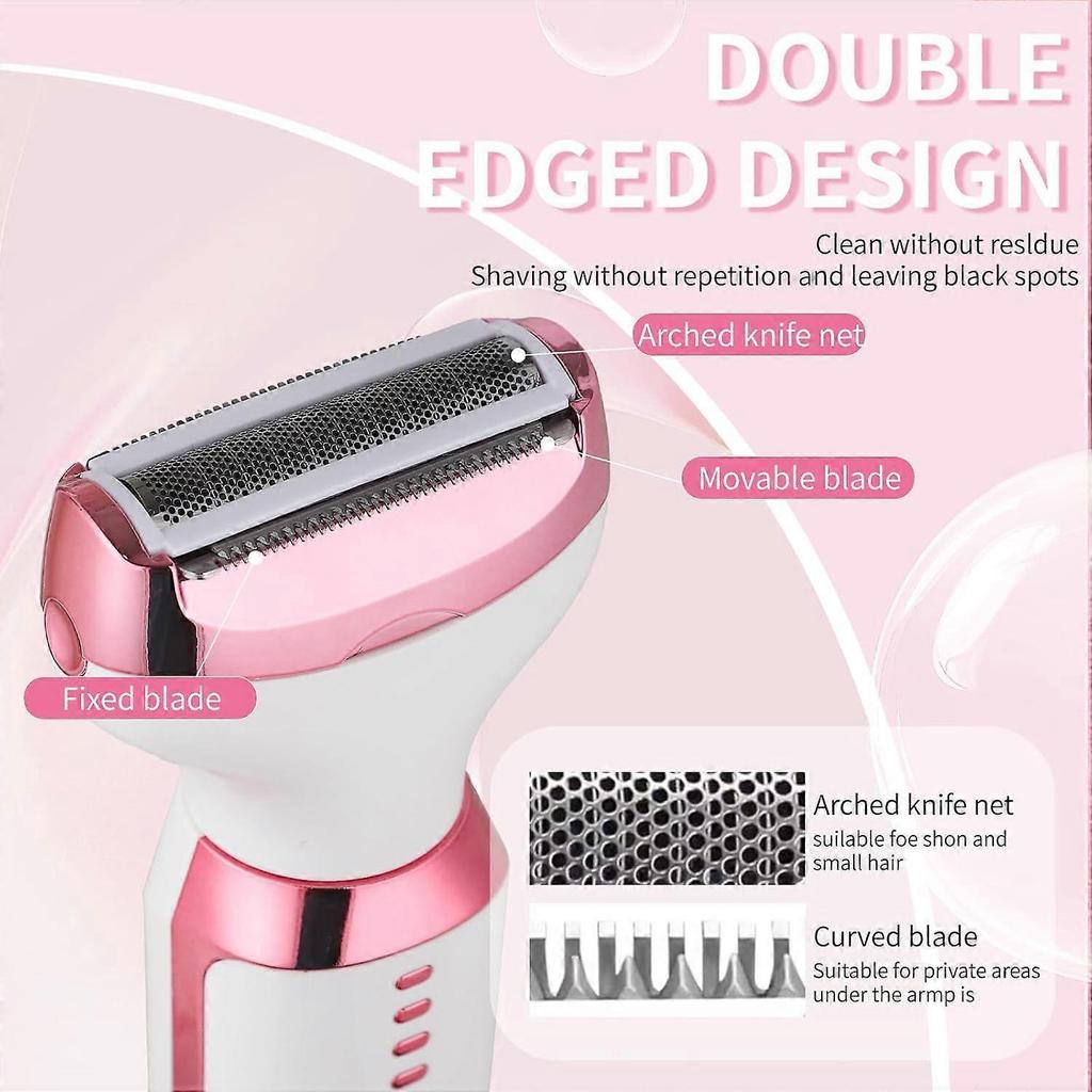 2026 Electric Razor for Women Men,4 in 1 Ladies Wet & Dry Body Razors and Facial Hair Remover,Rechargeable LED Display Hair Removal Kit for Nose Face