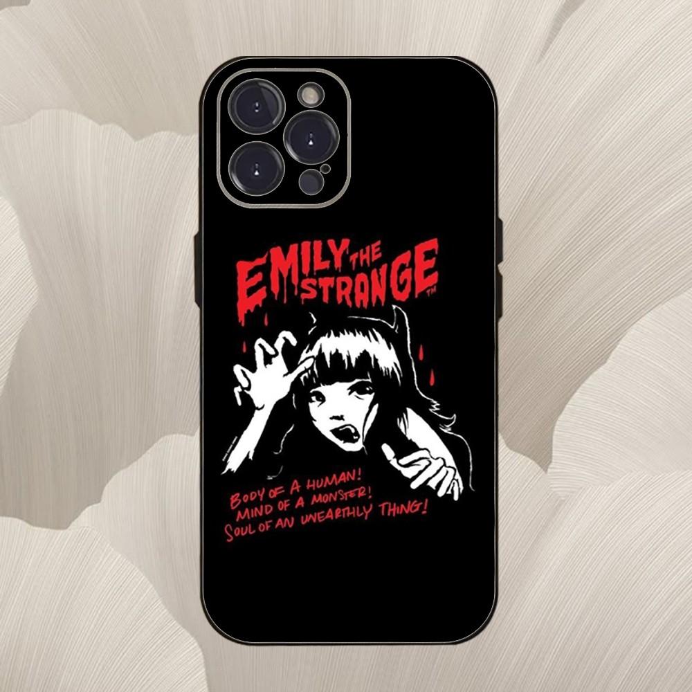 E-Emilys Чехол для телефона The Strange-es Для iPhone 16, se4, 15, 14, 13, 12, 11, Pro, X, XS, Max, XR, Plus, Mini Мягкий черный чехол