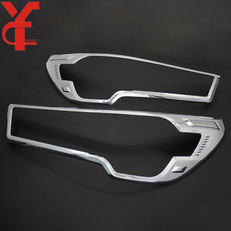 ABS Head Light Cover For Toyota Hilux Revo 2021 2022 2023 4x4 Lamp Hoods Car Styling Accessories