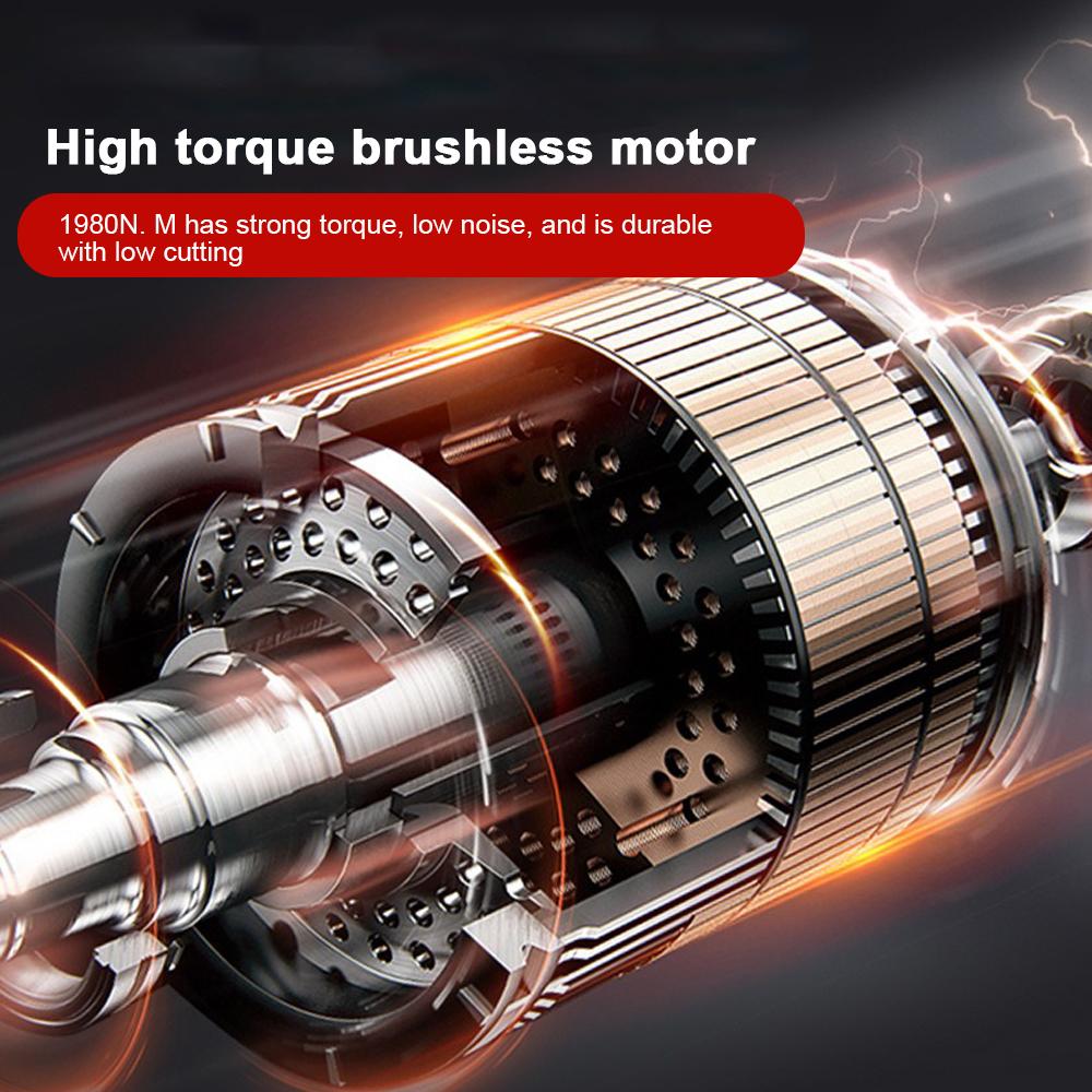 1980N.M Динамометрический ударный гайковерт Бесщеточный с легким электрическим аккумуляторным гайковертом Отвертка Электроинструменты для литиевой батареи Makita