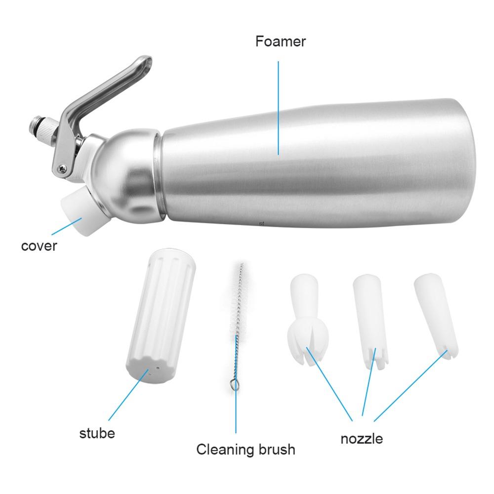 500ml Cream Whipper Plastic Decorating Tips Cream Maker Whipped Cream Dispenser Kitchen