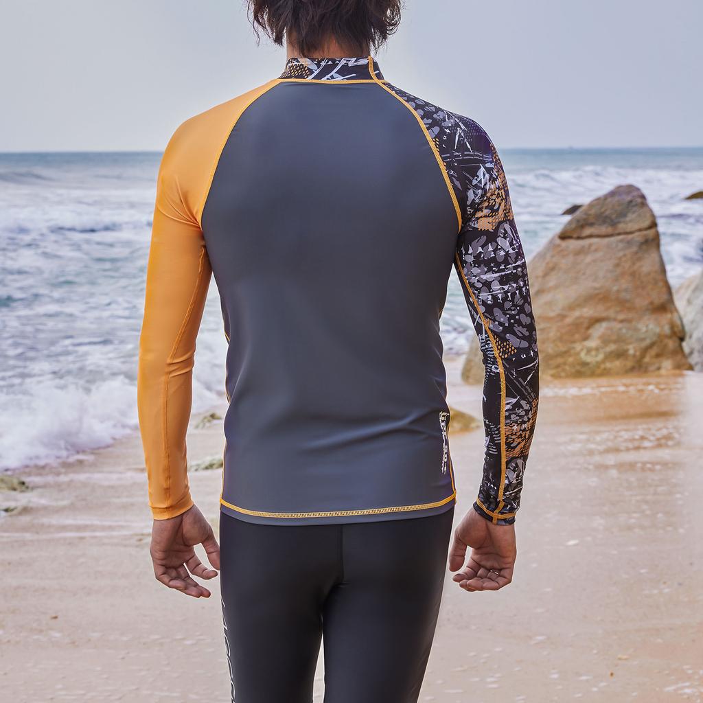 Мужской водолазный костюм, купальник, быстросохнущий купальник с длинными рукавами