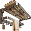 Foldable Bathroom Towel Rack Suction Cup Wall Mount Towel Holder Bathroom Storage Rack  Home