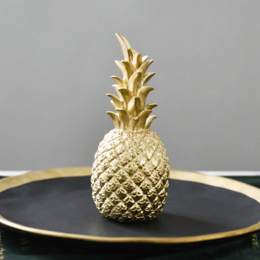 Compact Desktop Size Modern Pineapple Tabletop Decor Study Room Cabinet Decor