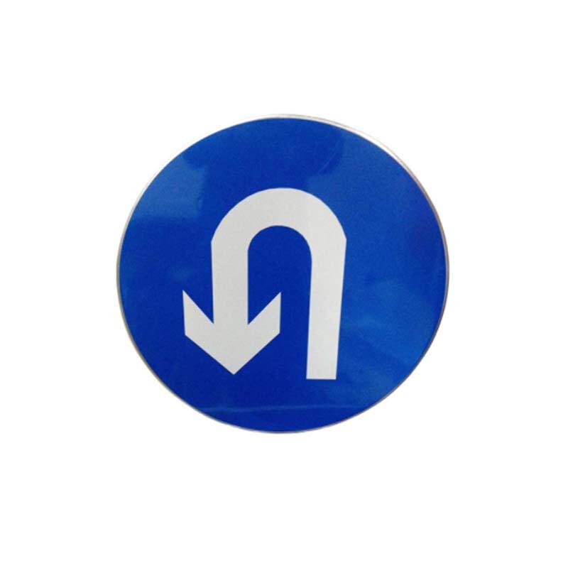 Reflective Round U-turn Traffic Sign
