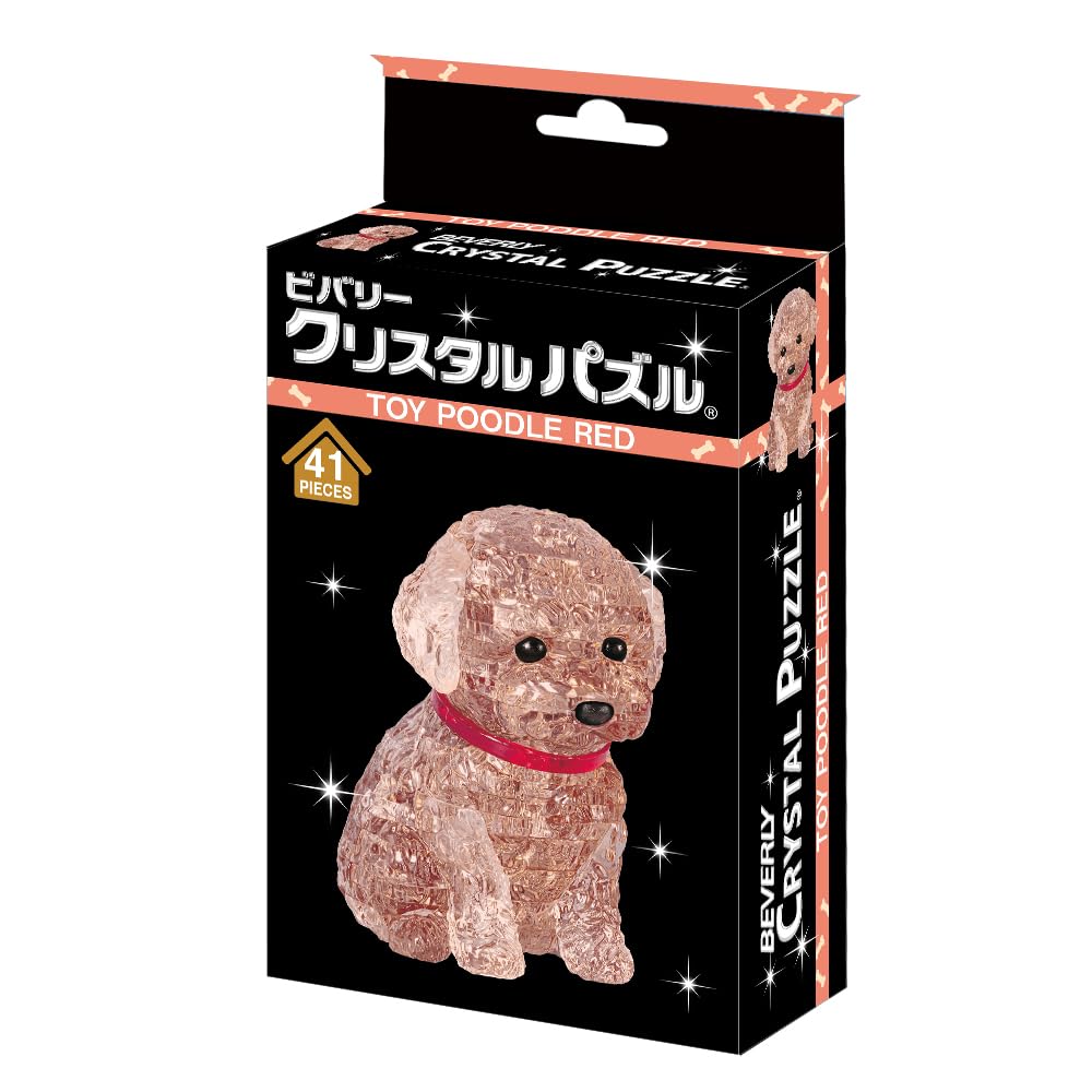 BEVERLY Кристальный Красный Игрушка 50327 Пазл из 41 детали, Пудель,