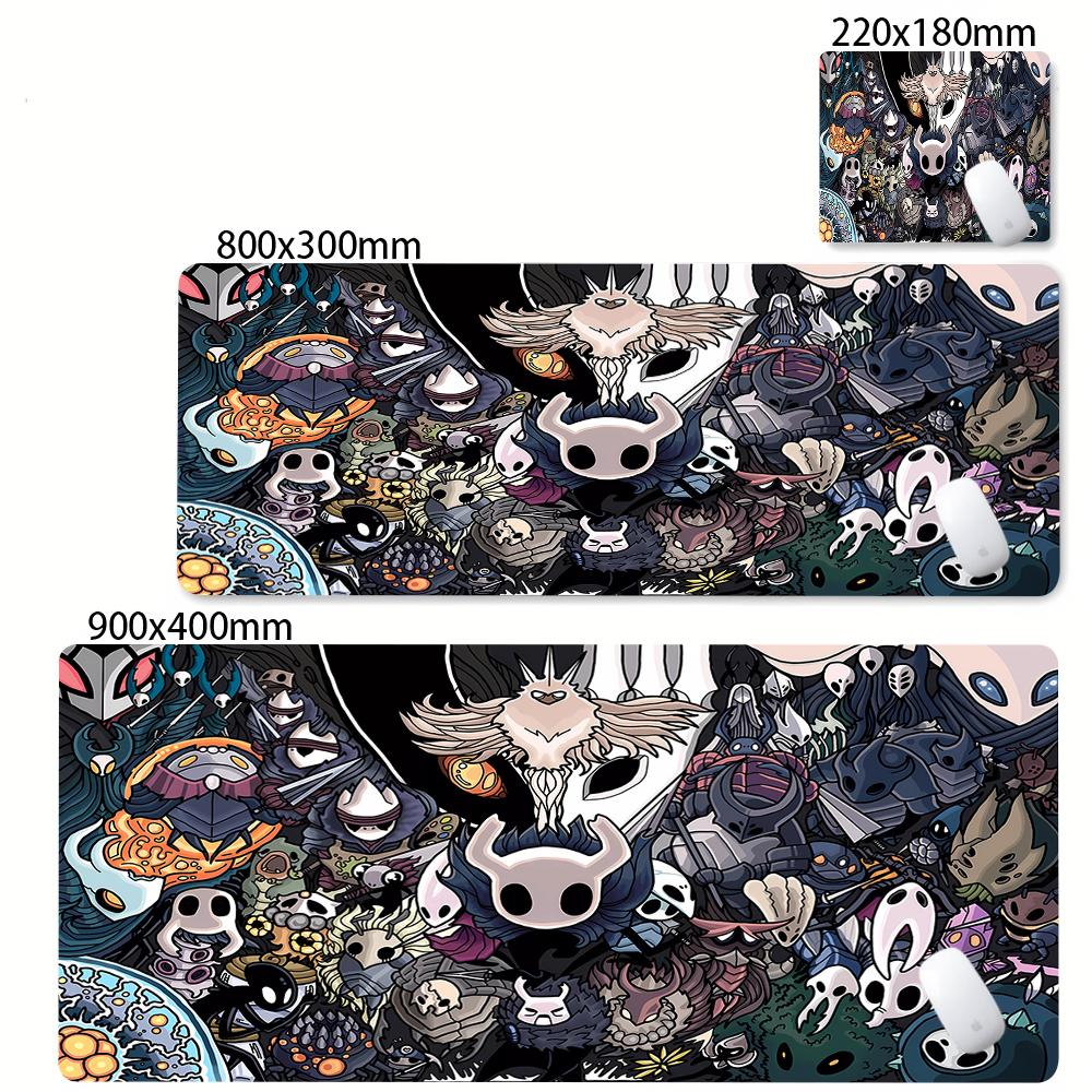 Large PC Rubber Mousepad Gaming Stitch Edge Thicken Mouse Mat XXL Anime Hollow Knight Rubber Non-slip Keyboard Laptop Mausepads
