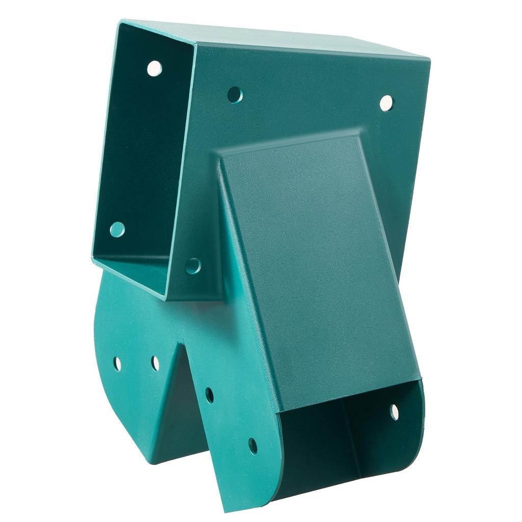 Swing Set Brackets, Heavy-Duty A-frame Set Hardware, with 2 A-Frame Swing Brackets & 4 Hangers, Sturdy for Playground Backyard Park Equipment Mounting