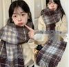 Korean Imitation Cashmere Plaid Scarf for Women - Thick, Warm, Versatile Autumn/Winter Fashion