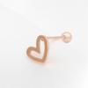 [Onm] Onm 14K Gold Needle Heart Line Rose Gold Basic Piercing (S9593974)