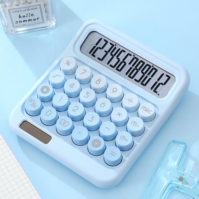 Высококачественный милый большой калькулятор с кнопками разных цветов, идеально подходящий для студентов и экзаменов