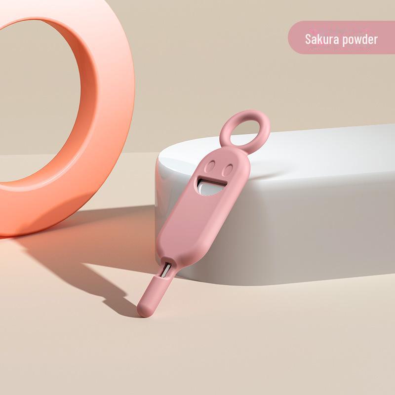 Smiley Face Phone Anti-Lost Sim Card Tool Set with Key Ring