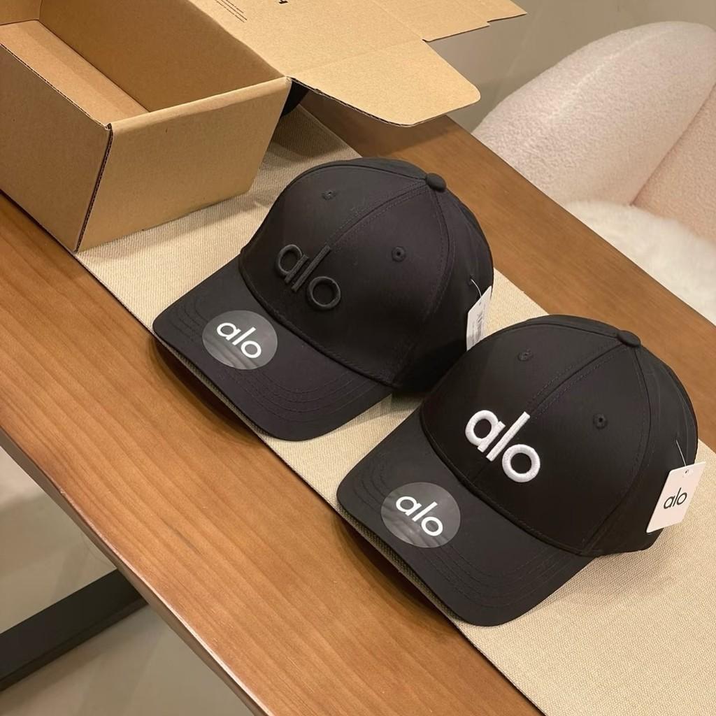 Бейсболка с вышивкой Alo Letter для женщин, смесовая хлопковая, козырек от солнца, повседневный летний модный аксессуар