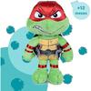 Peluche - FAMOSA SOFTIES - Raphael - Tortues Ninja - 30 Cm - 100% Recyclé - Masque Rouge