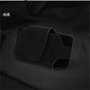 1x Черный замшевый автомобильный солнцезащитный козырек для салона, бокс-держатель для очков, чехол для хранения солнцезащитных очков
