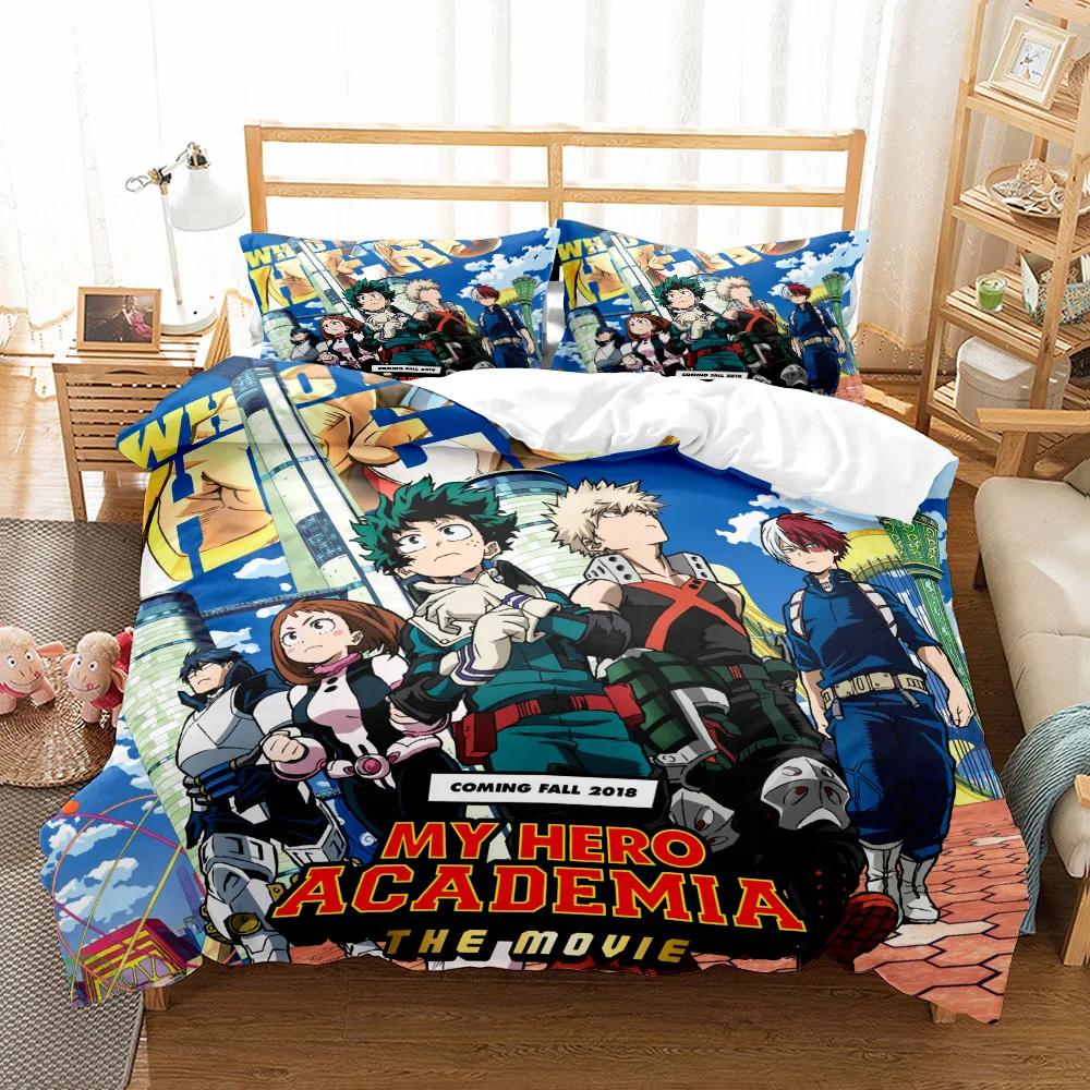 Мой Академический Постельный Комплект без простыни Односпальный Двуспальный Кингсайз США Твин Фулл Квинсайз Аниме Комплект Постельного Белья