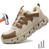 Lightweight Work Safety Shoes Men Women Steel Toe Shoes Industria Protective Safety Boots Male Breathable Work Sneakers Footwear