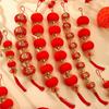 Chinese New Year Flocking Red Lantern String