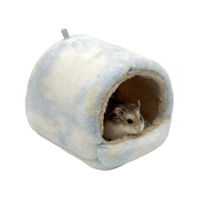 Подвесная гамак-гамак для хомяка из кораллового флиса, удобный, с мультяшным рисунком, подвесная клетка для хомяка, домик-клетка для белки, мешочек для меда для белки