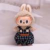 Labubu Plush Doll Jumpsuit Photo Props Birthday Gifts Girl Doll Pants for 17cm Doll T Shirt Pants Hat