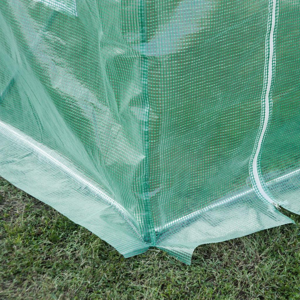 Greenhouse film, 3 x 2 x 2 m, waterproof garden film with UV protection, plastic film without frame, tarpaulin, green
