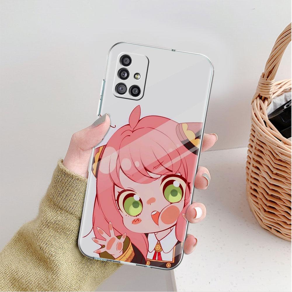 Прозрачный чехол с изображением аниме SPY X FAMILY для Samsung Galaxy A52 A12 A51 A32 A21s A71 A32 A22 A50 A70 A31 A72 5G