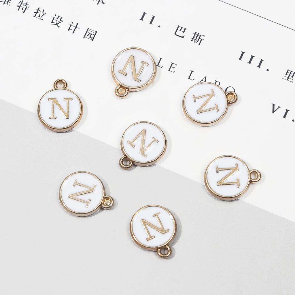 10 шт., металлическая эмаль, английские буквы, подвески, подвеска для самостоятельного изготовления ювелирных изделий, ожерелье, браслет, аксессуары
