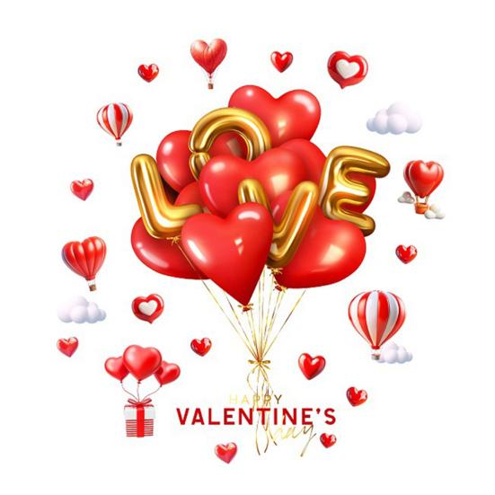 Окна к Дню святого Валентина Большие Красные Розовые Сердца Наклейки на Окно Двусторонние Многоразовые Наклейки для Свадьбы Дня Рождения Вечеринки Дома Стеклянной Двери Декор