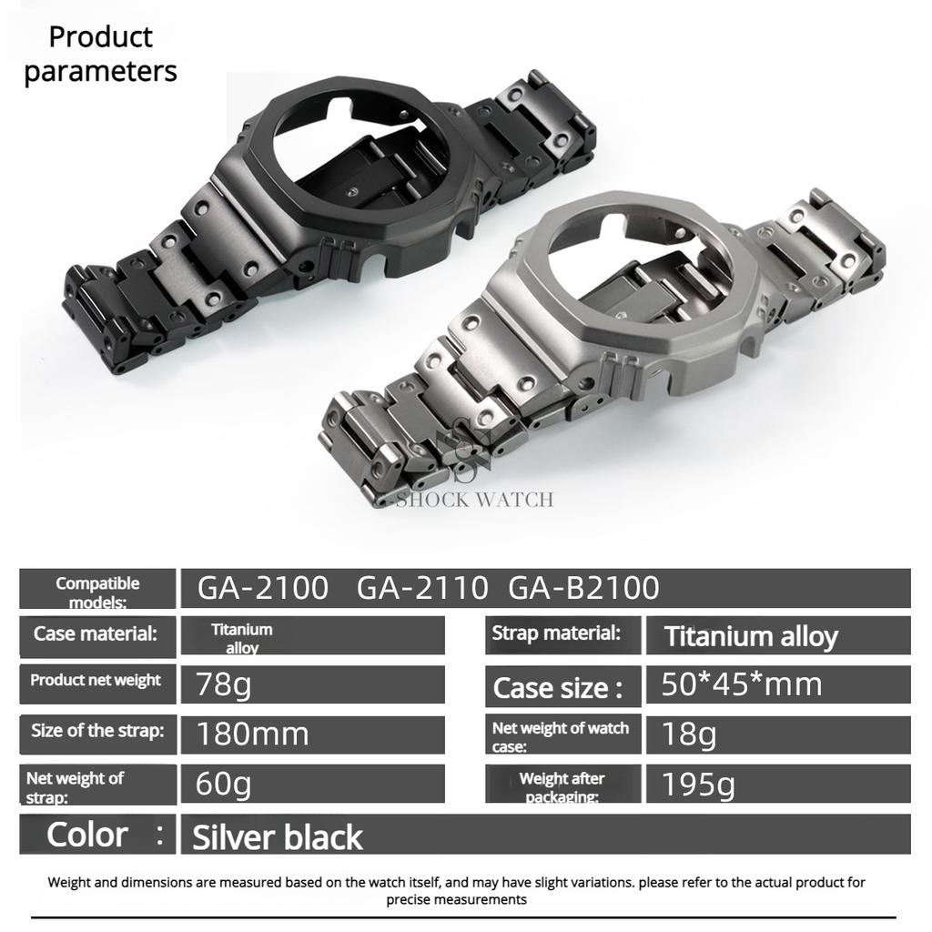 Ультралегкий титановый сплав корпус+ремешок комплект Для Casio GA2100 GA2110 DW5600/5610 GA-2100 DW-5600 GA-B2100 Металлический безель ремешок для часов