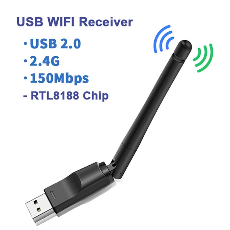 USB Wi-Fi адаптер 150 Мбит/с Беспроводная сеть Сетевая карта Wi-Fi приемник ПК Ноутбук